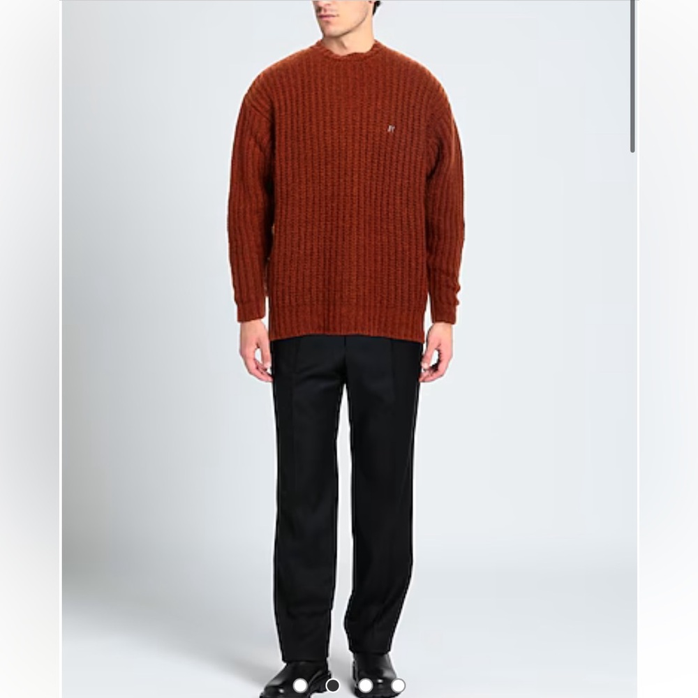 Represent Ribbed-Knit Logo-Embroidered Jumper Medium - Picture 2 of 8